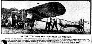 At the Toronto Aviation Meet Weston, Star July 12, 1910 p1