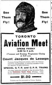 Aviation Meet ad Star July 6, 1910 p. 13