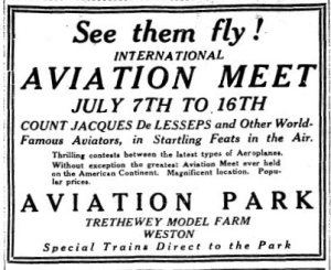 See Them Fly ad Star July 2, 1910. p. 16
