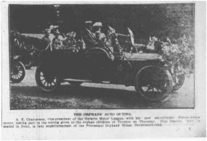 The Orphans Auto Outing, Toronto World June 26, 1910 p. 7