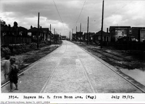 Rogers Road east from Boon Avenue 1925