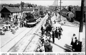 Rogers Road extension opening ceremony 1925