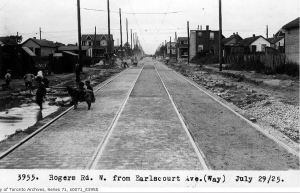 Rogers Road west from Earlscourt avenue, 1925