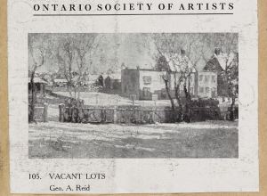 O.S.A. exhibition 1912 prog. Vacant Lots p331
