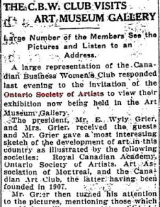 Visit to Art Museum Gallery Star April 19, 1911 p13a
