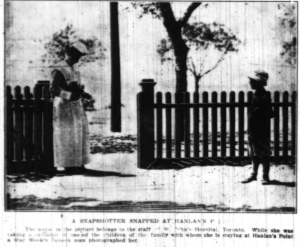 A Snapshotter Snapped at Hanlan s Point, Star Weekly, July 12, 1913