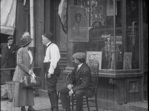 Annie outside store Houston, Inside the White Slave Trade 1913