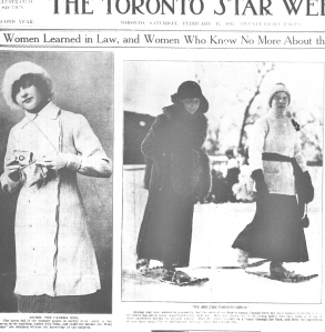 Enter the Camera Girl, Toronto Star Weekly Feb. 17, 1912