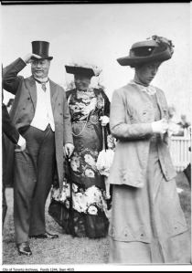 Sir Henry and Lady Pellat at the Ontario Jockey Club ca. 1911