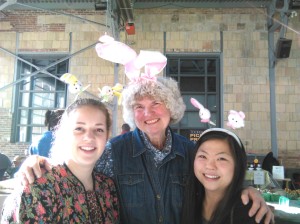 Wendy of Greengate farms and rabbit-eared assistants